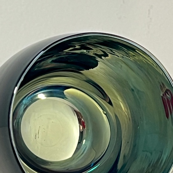 GlassyBaby Gratitude Teal Blue Green Votive Holder - Picture 7 of 10